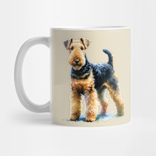 Watercolor Airedale Terrier - Beautiful Dog Mug